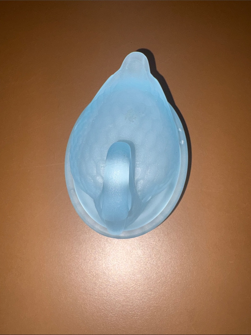 Frosted Blue Swan Covered Dish - Picture 2 of 7